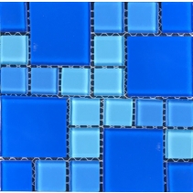 Мозаика стеклянная Aquaviva Cristall Light Blue (23 мм - 48 мм)