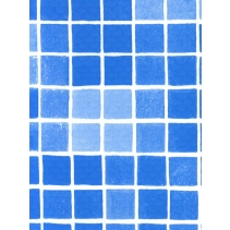 Пленка с рисунком для бассейна «Мозаика неразмытая» ширина 1,65 м Alkorplan 3000 Byzance Blue