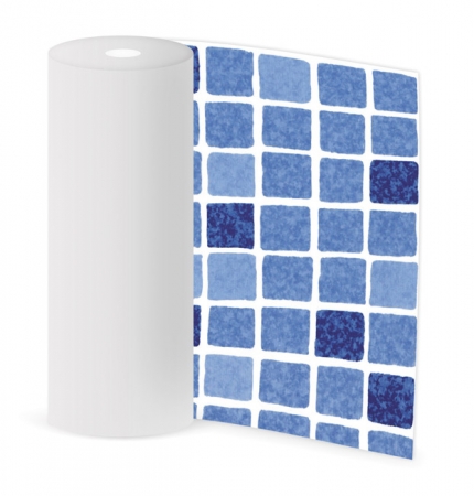 Пленка с рисунком для бассейна «Мозаика неразмытая» ширина 1,65 м Elbe STG 200 Antislip (mosaic blue)
