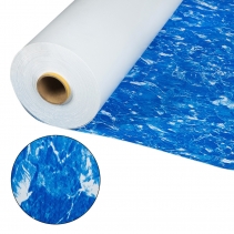 Пленка с рисунком для бассейна «Синий мрамор» ширина 1,65 м Cefil Cyprus Darker